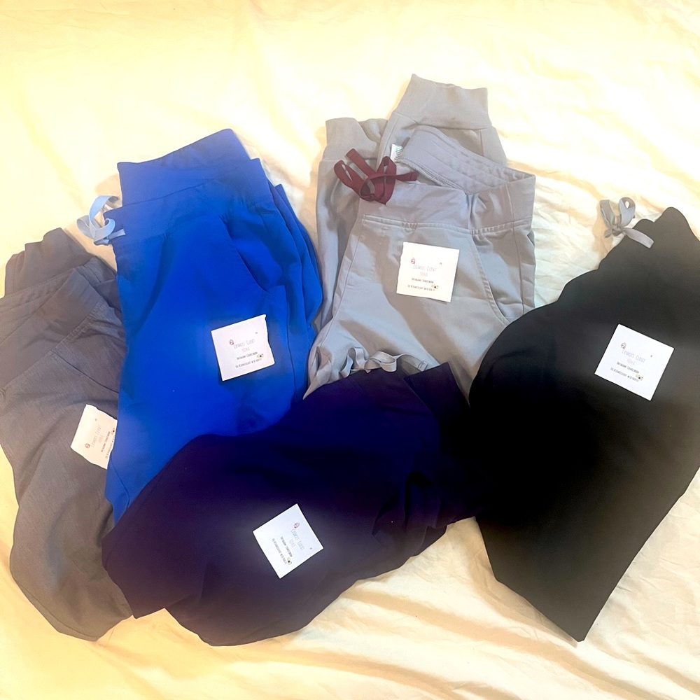 Scrub Bottoms- Joggers- Figs -Zamora -Size-Large Various Colors .
